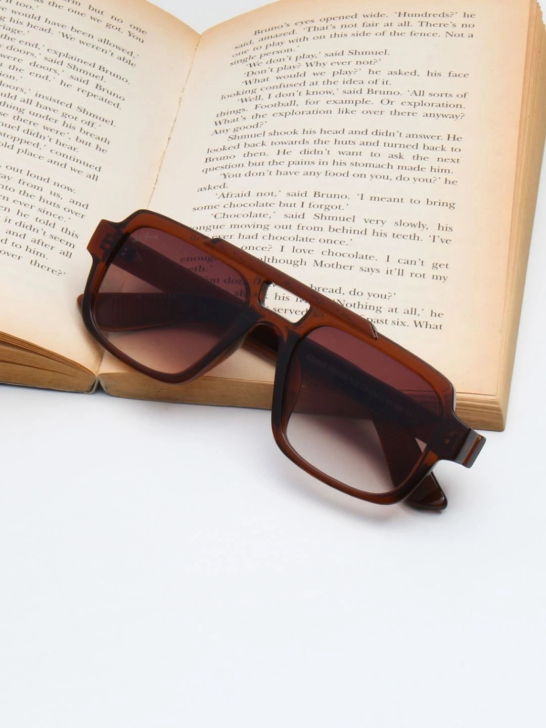 Ted Smith Unisex Brown Lens & Brown Other Sunglasses with-image-2