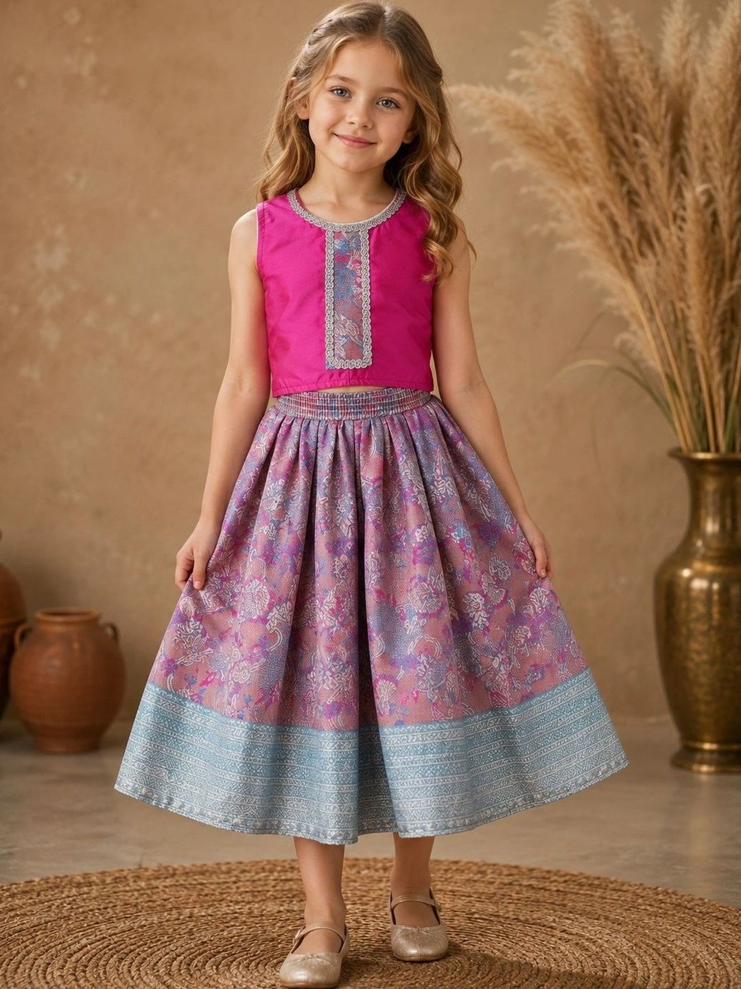 BAESD Girls Embellished Ready to Wear Lehenga &-picture-21