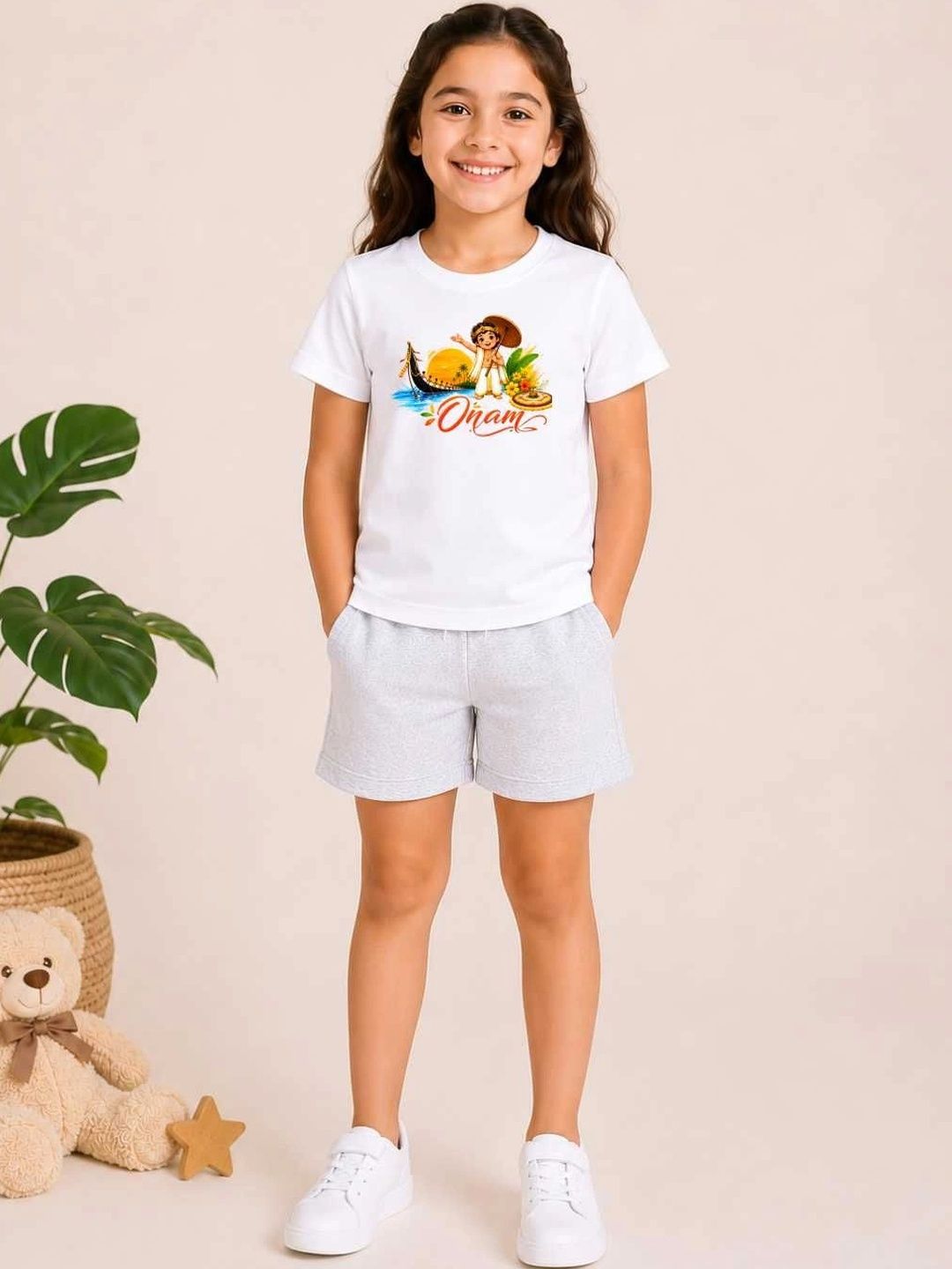 MALKIAT Girls Printed T-shirt with Shorts-picture-19