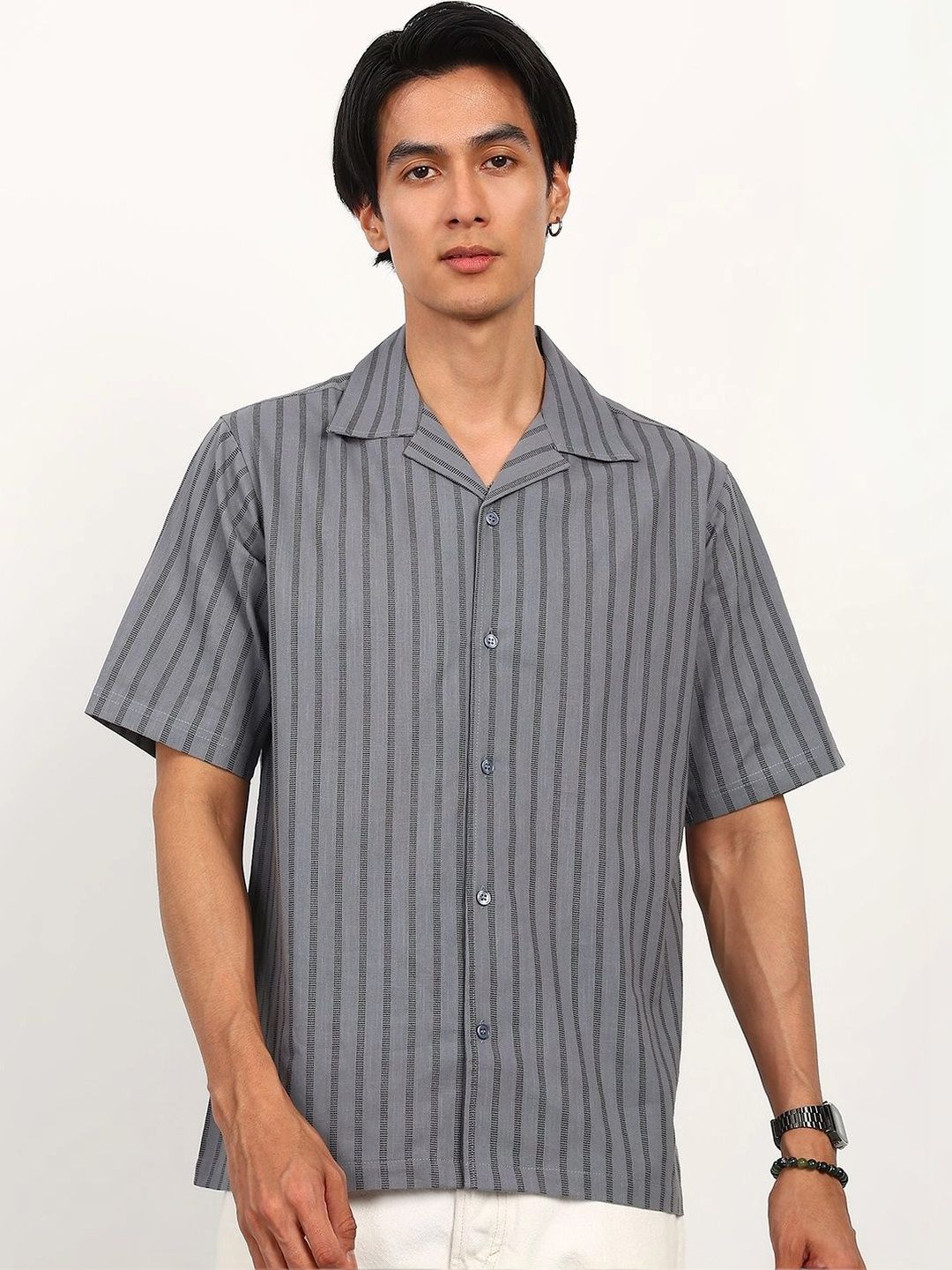FABMADE Men Striped Casual Shirt-picture-13
