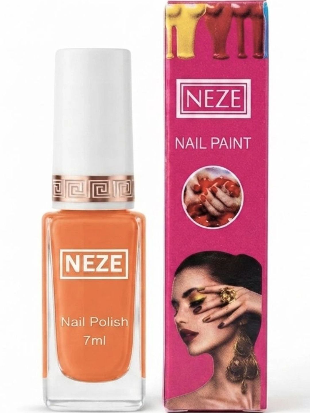 Neze Long Lasting Nail Lacquer - 7 ml - Orange-picture-25