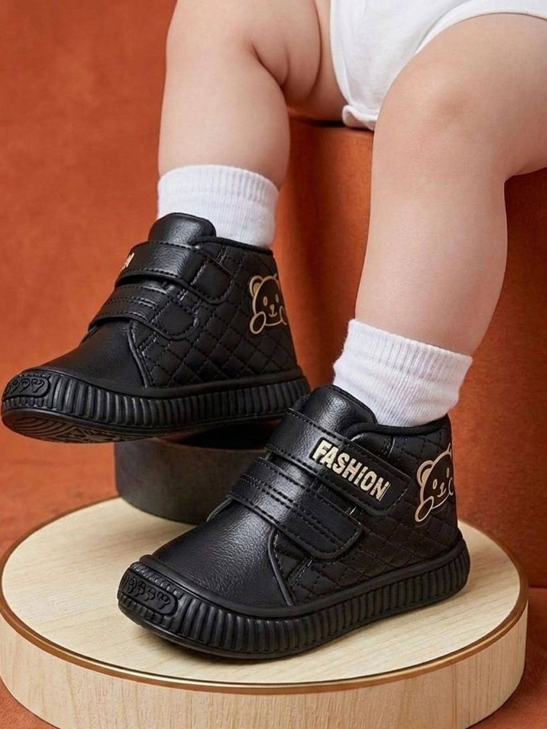 Crazyly Unisex Kids Textured Sneakers-picture-25