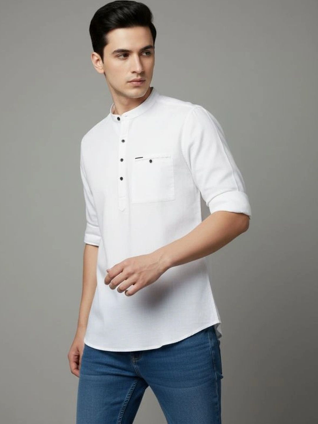 DULHAPAKSH Men Mandarin Collar Cotton Silk Kurta-picture-35