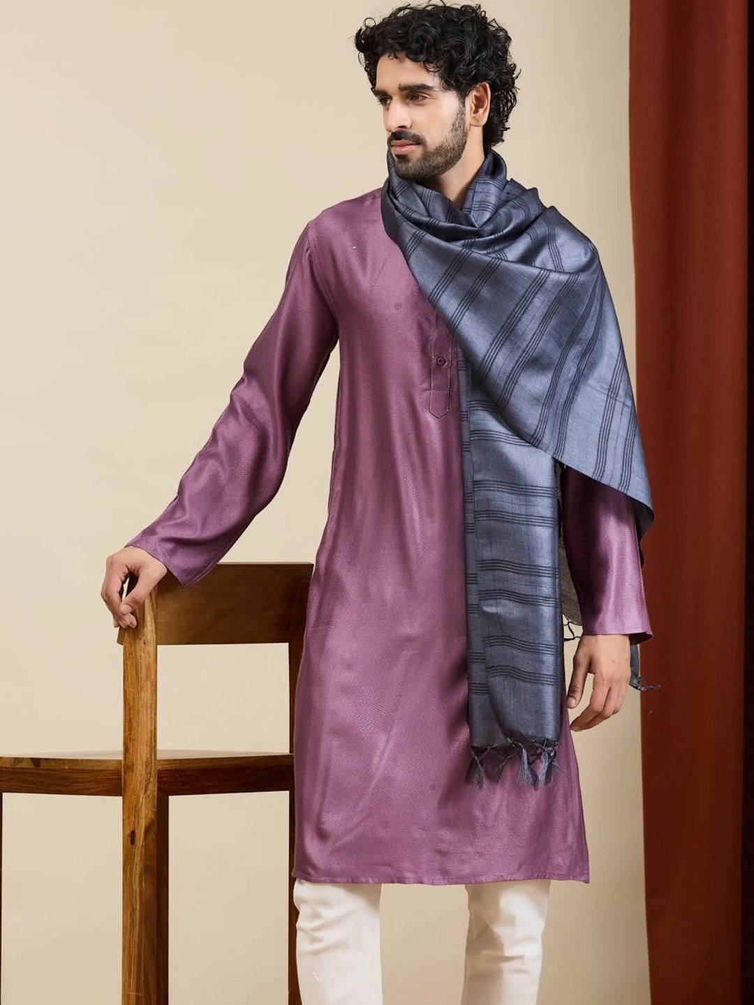 Fabindia Men Striped Stole-picture-24