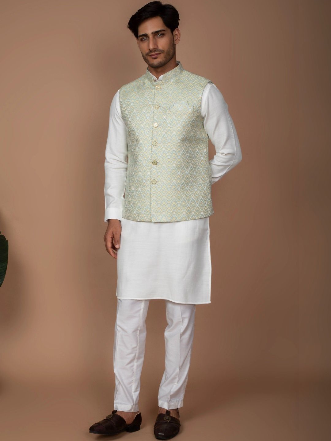 DULHAPAKSH Men Open Front Jacket-picture-11