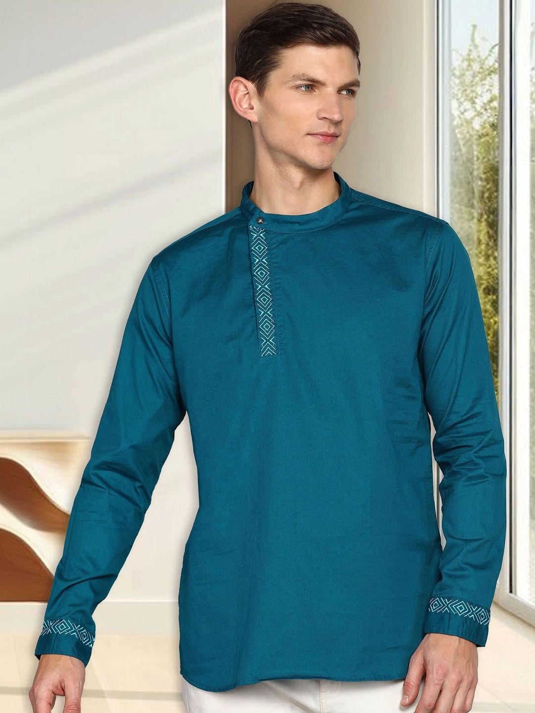 Kuons Men Embroidered Thread Work Kurta-picture-15