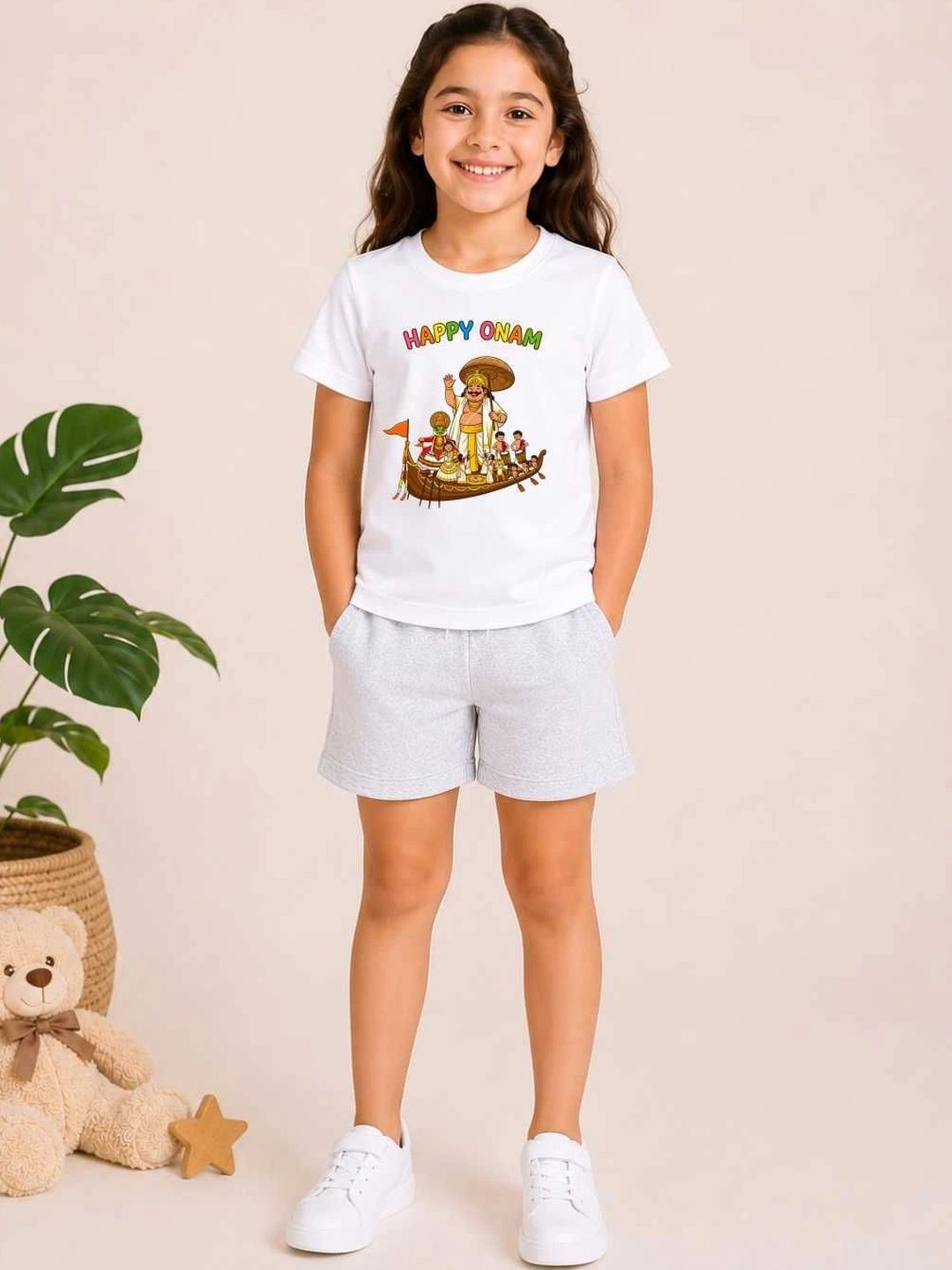 MALKIAT Girls Printed T-shirt with Shorts-picture-10