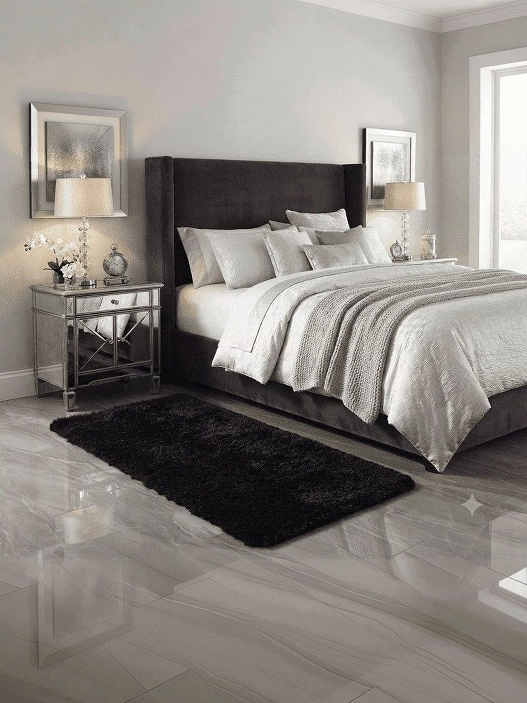 KAYNAT CARPET Black Solid Shaggy Woollen Carpet-image-33