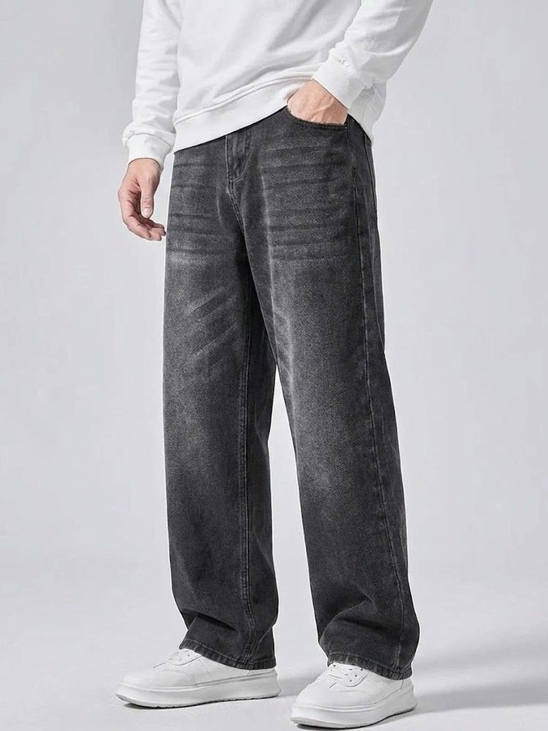 Wanted Men Regular Fit Mid-Rise Low Distress Jeans-picture-38