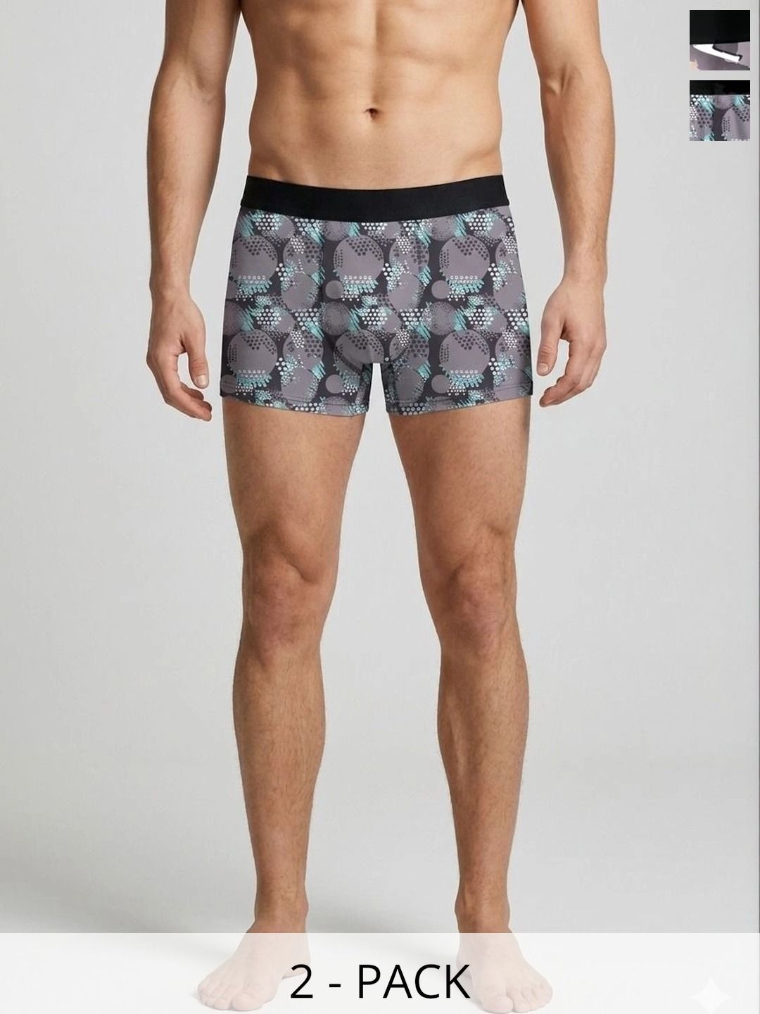JISHVA Pack of 2 Printed Trunks-picture-24