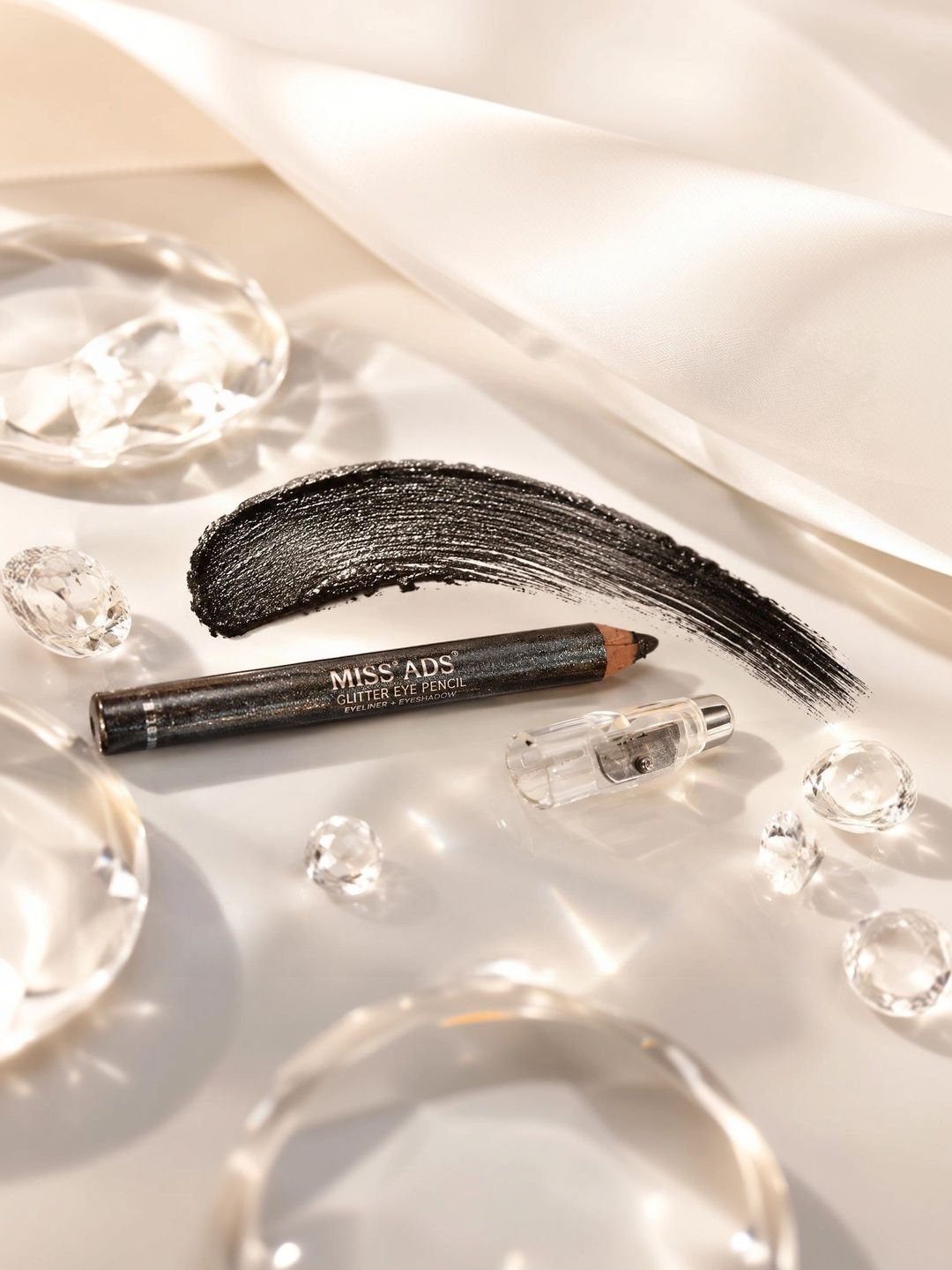 MISS ADS Long Lasting Eye Pencil - 2 g - Glliter Black-picture-36