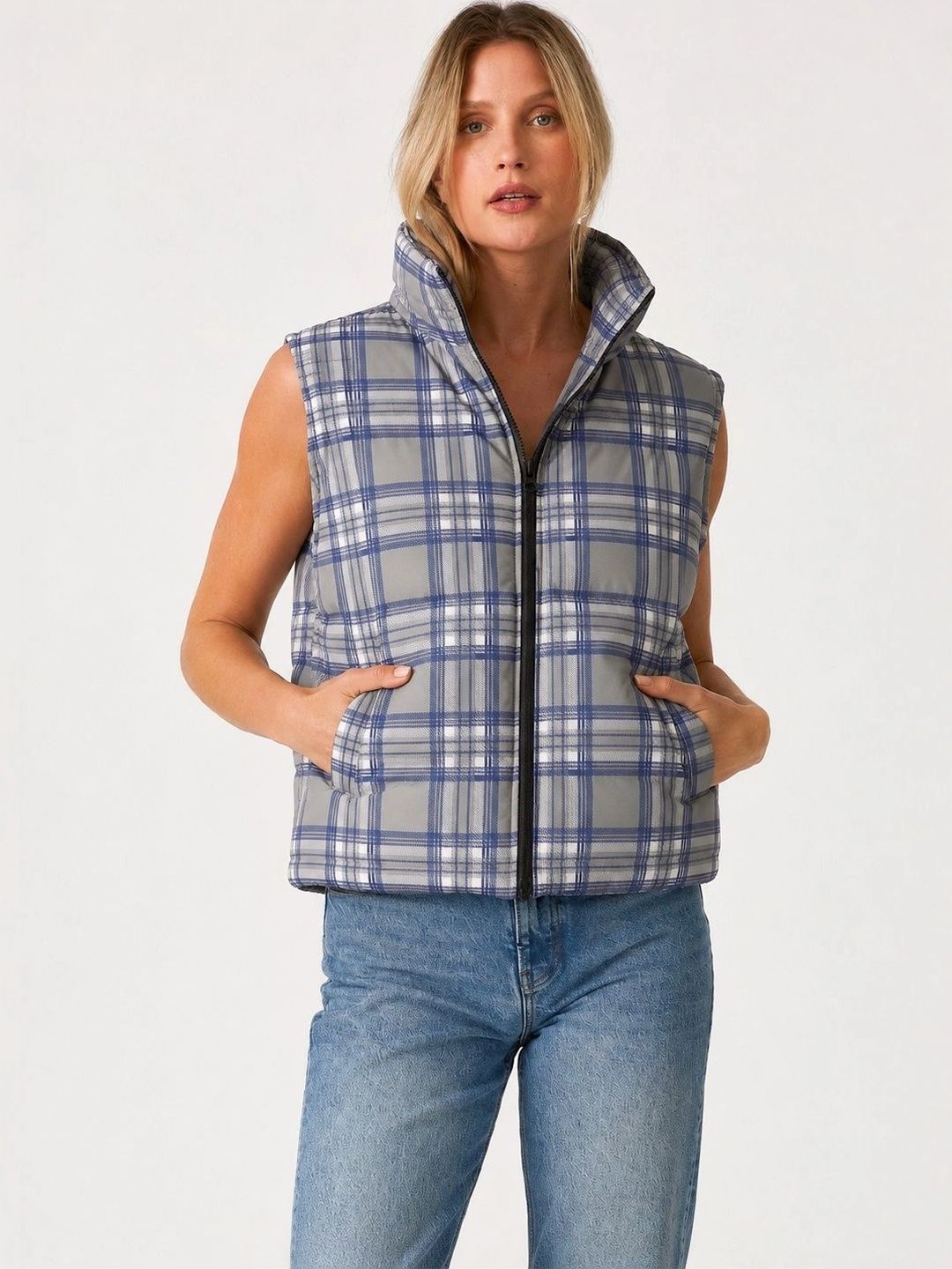 LA CHIC PICK Women Checked Jacket-image-15