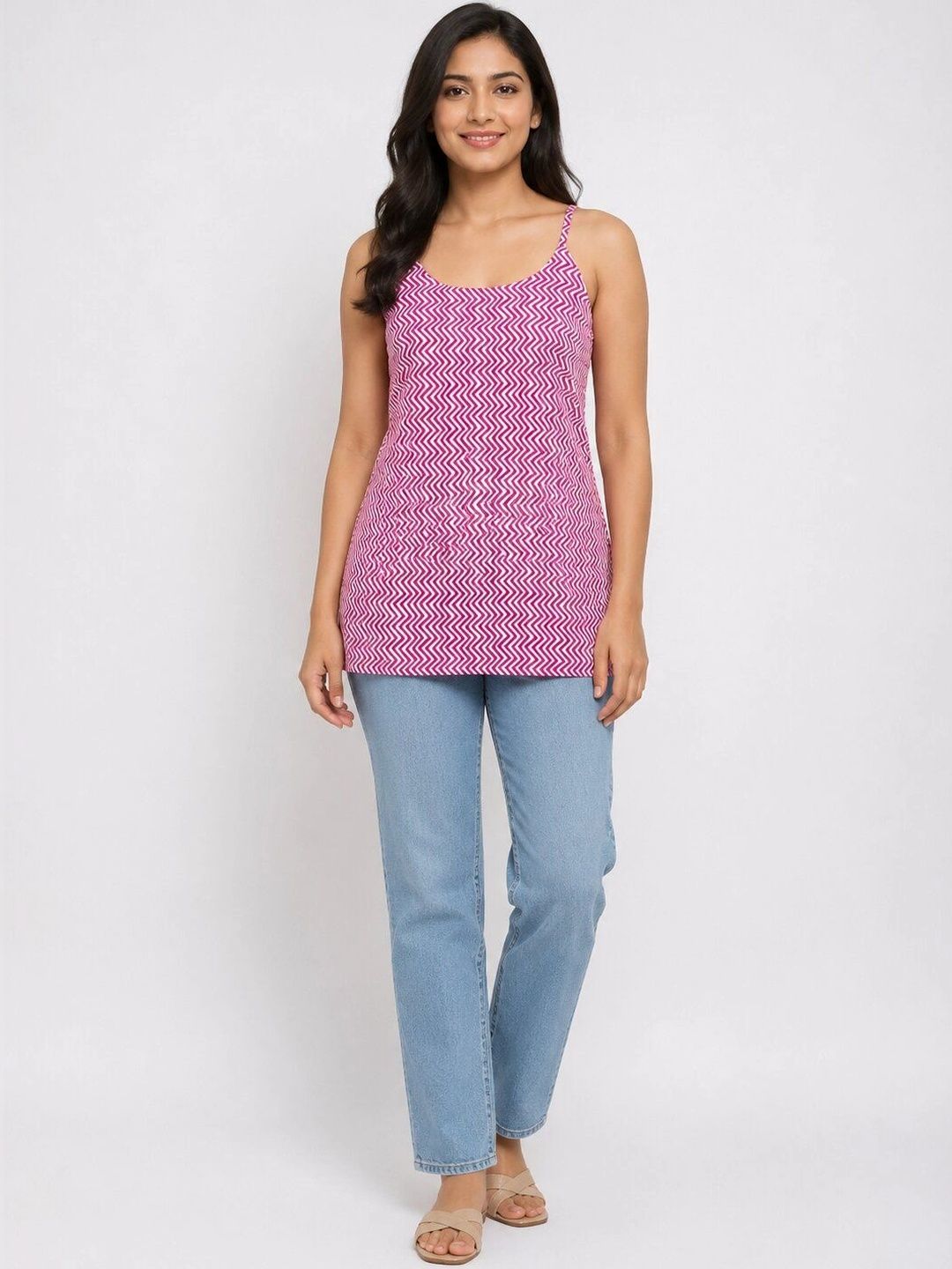 CORSICA Geometric Print Cotton Tank Top-picture-10