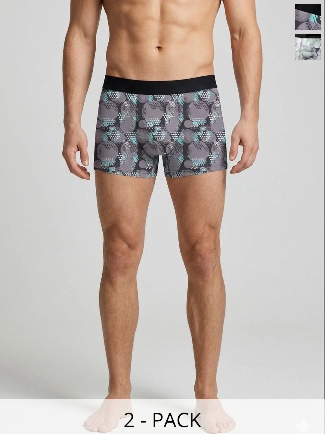 JISHVA Pack of 2 Printed Trunks-picture-48