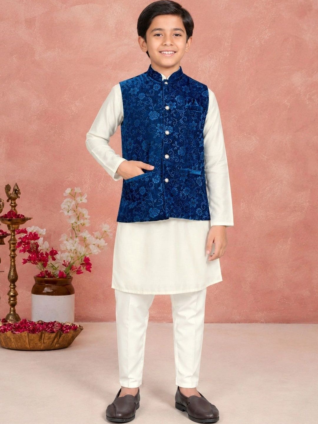 Leipzig Fashion Boys Regular Kurta with Trousers-picture-32