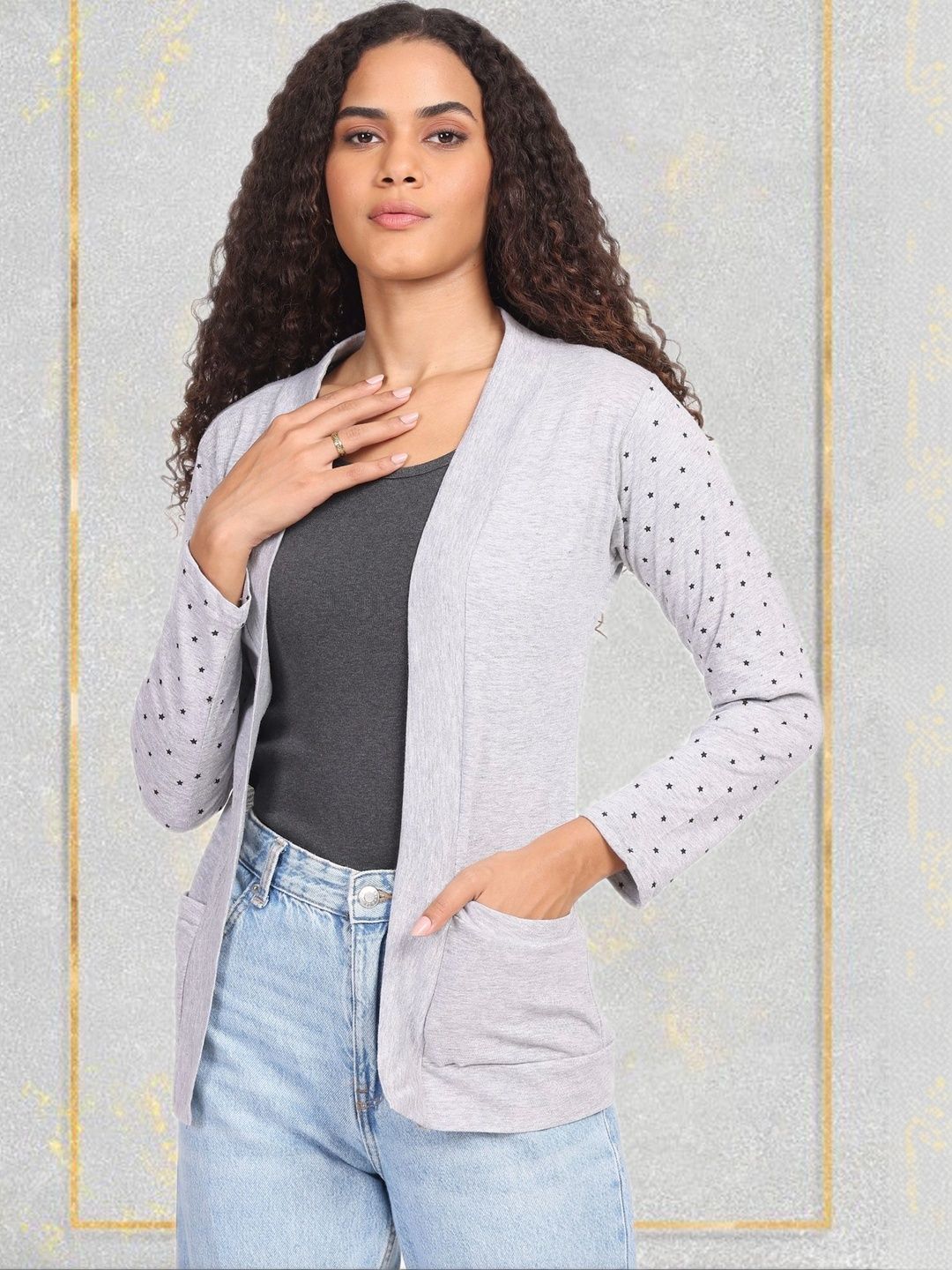 DDASPRATION Women Printed Shrug-image-42