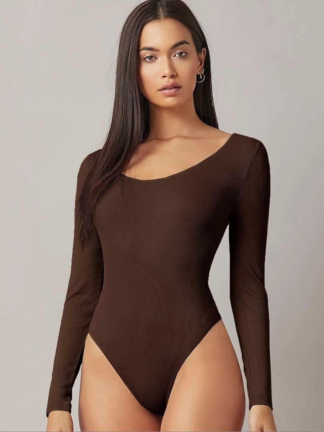 ZAROON PRODUCTION Cotton Round Neck Stretchable Bodysuit-image-32