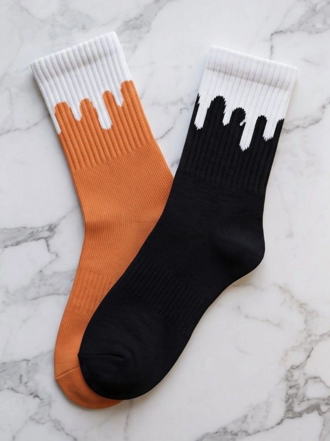 pell-mell Men Pack of 2 Cotton Assorted Patterned Above Ankle Socks-picture-31