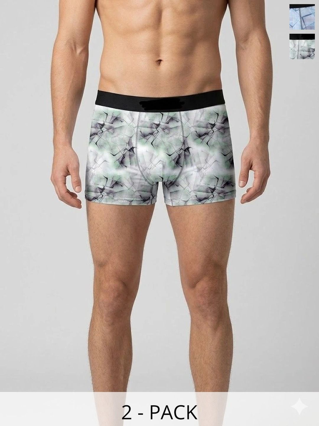 JISHVA Pack of 2 Printed Trunks-picture-16