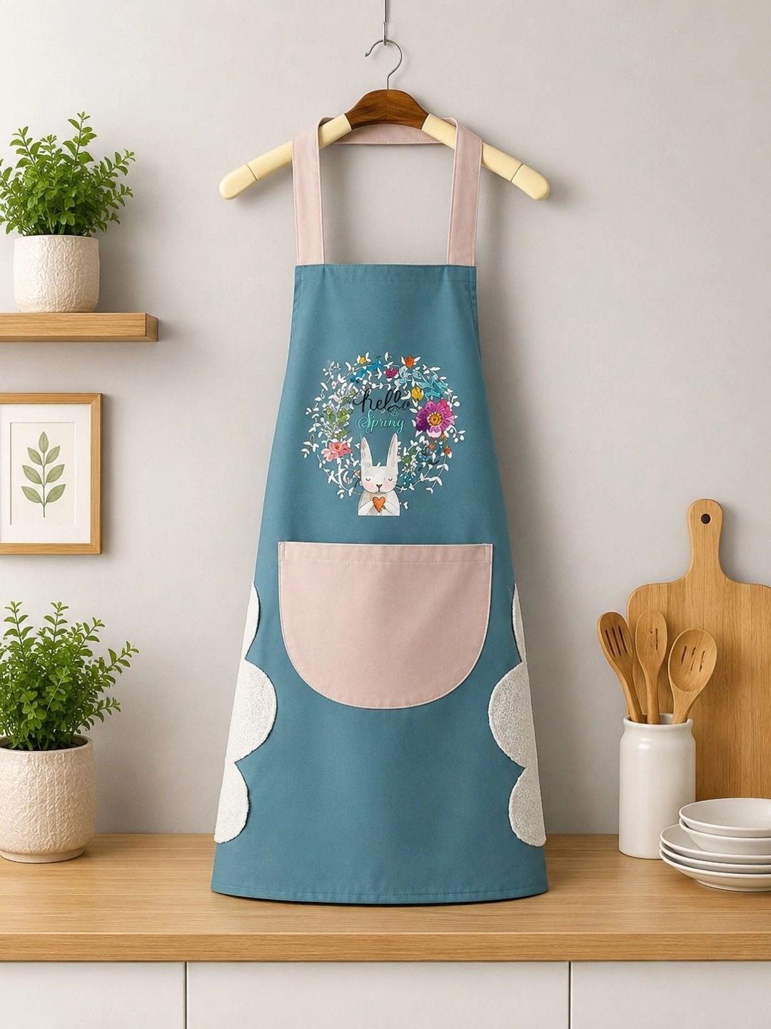 Clipron Blue Printed Aprons-picture-1