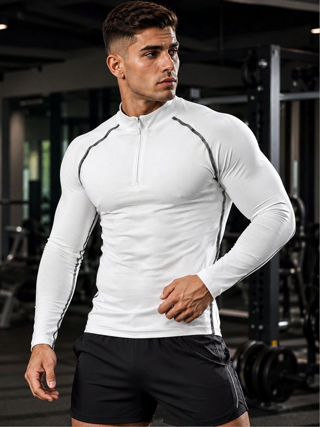 FBAR Men High Neck Compression T-shirt-picture-45