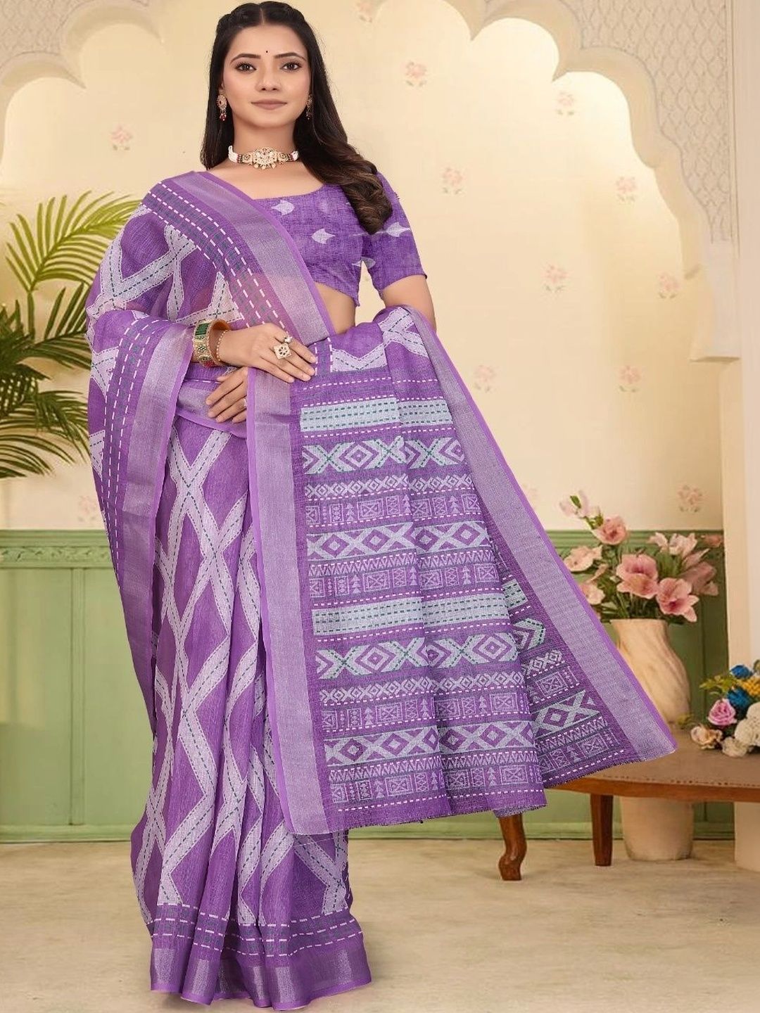 JIVIKA Woven Design Silk Cotton Fusion Kanjeevaram Saree-picture-26