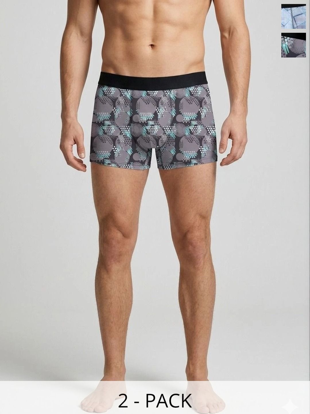 JISHVA Pack of 2 Printed Trunks-picture-38