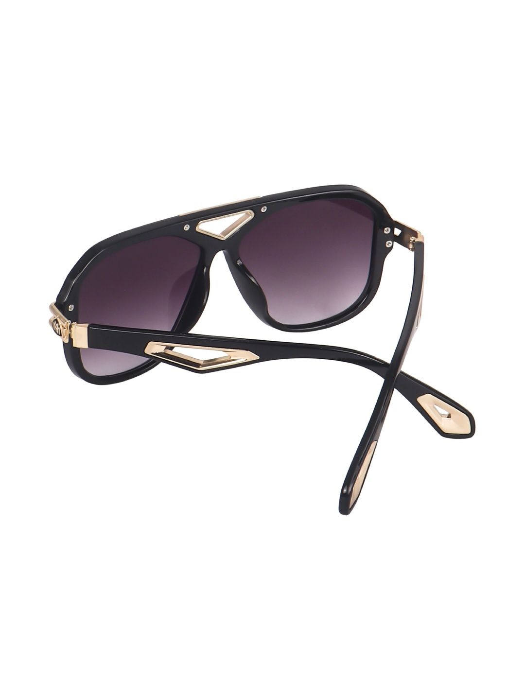 KOPEK Unisex Black Lens & Black Aviator Sunglasses with-picture-37