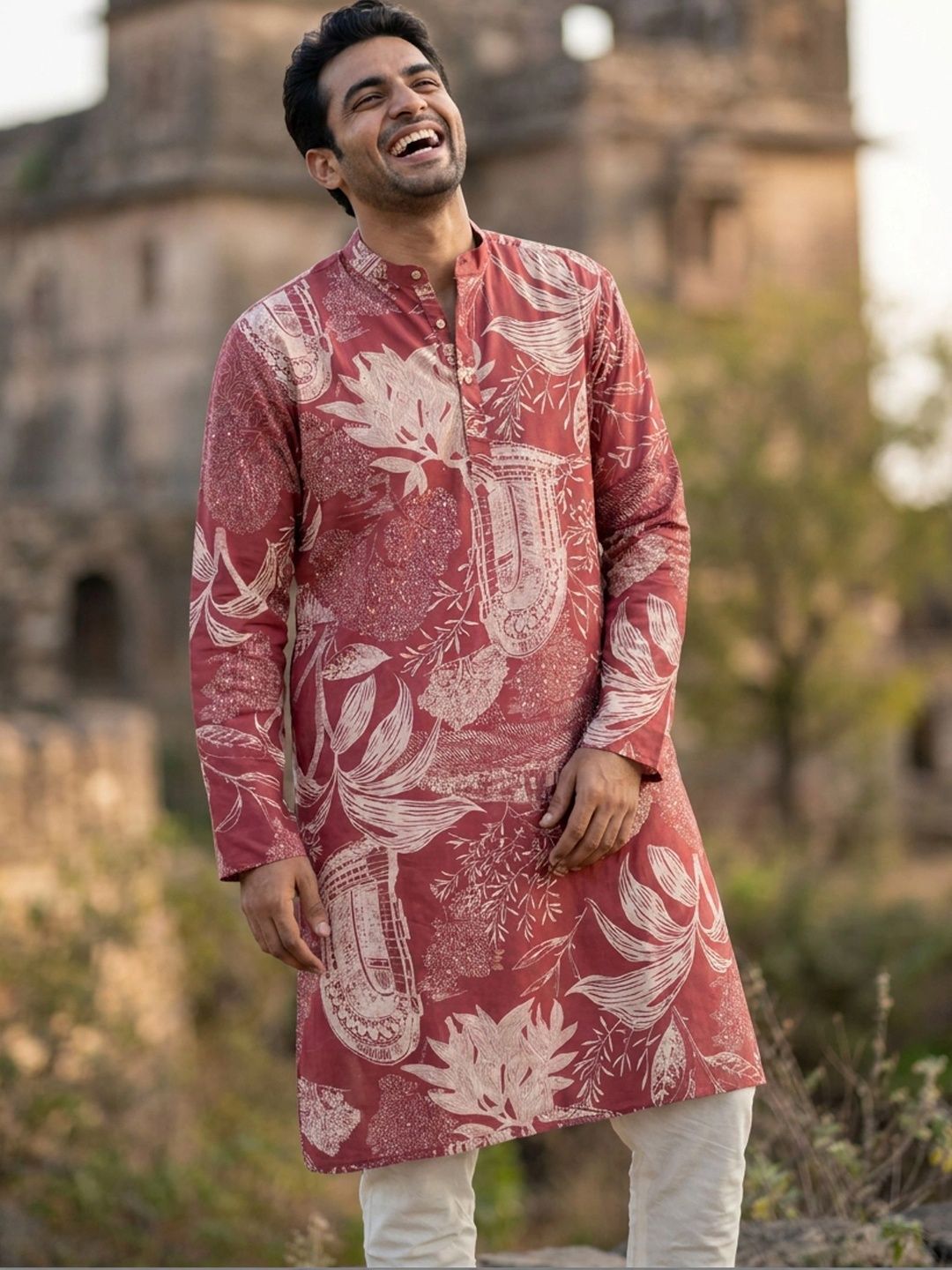 Anouk Men Floral Printed Floral Kurta-picture-11