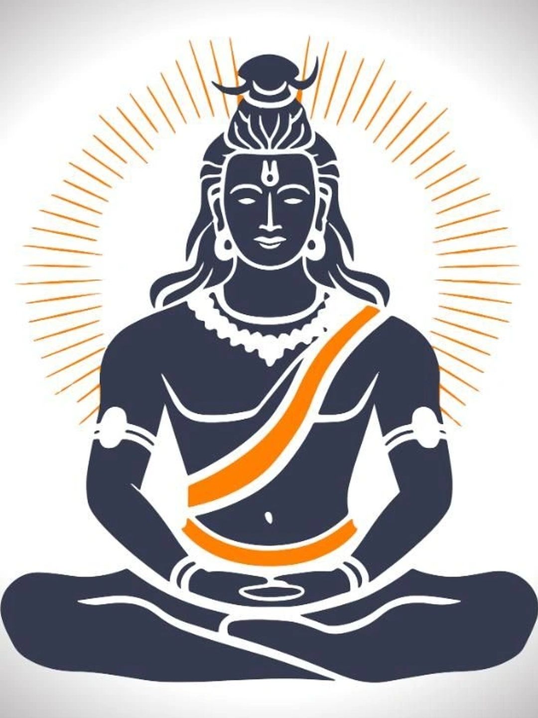 ARTOLIC Navy Blue & Orange-Colored Printed Self Adhesive Wall Sticker-image-39