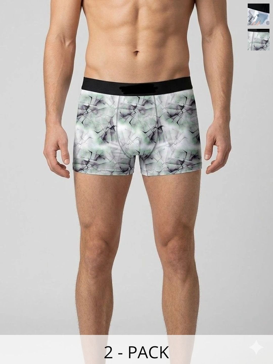 JISHVA Pack of 2 Printed Trunks-picture-30