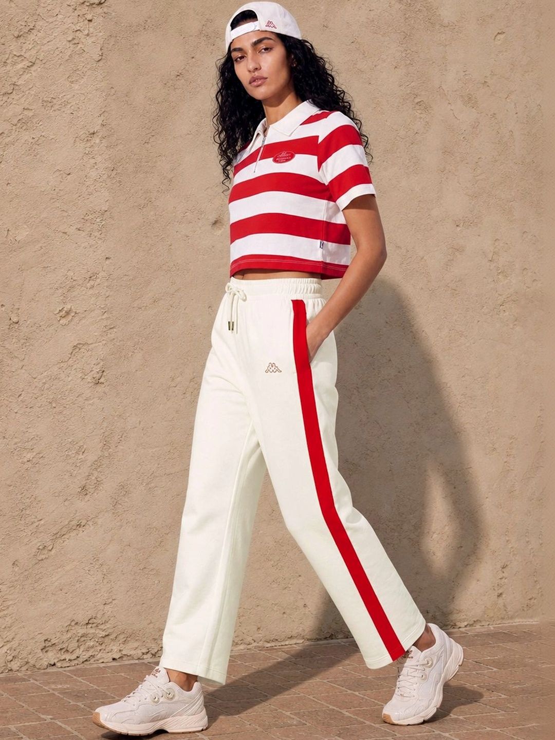 Kappa Women Regular Fit Brand Logo Training Track Pants-picture-56