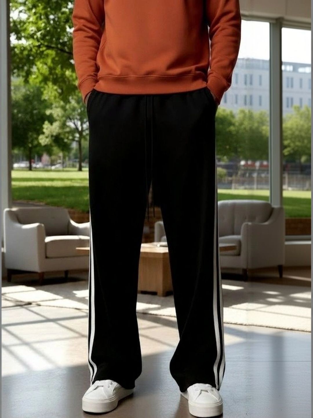 WARCOURT Men Regular Fit Training Track Pants-picture-15