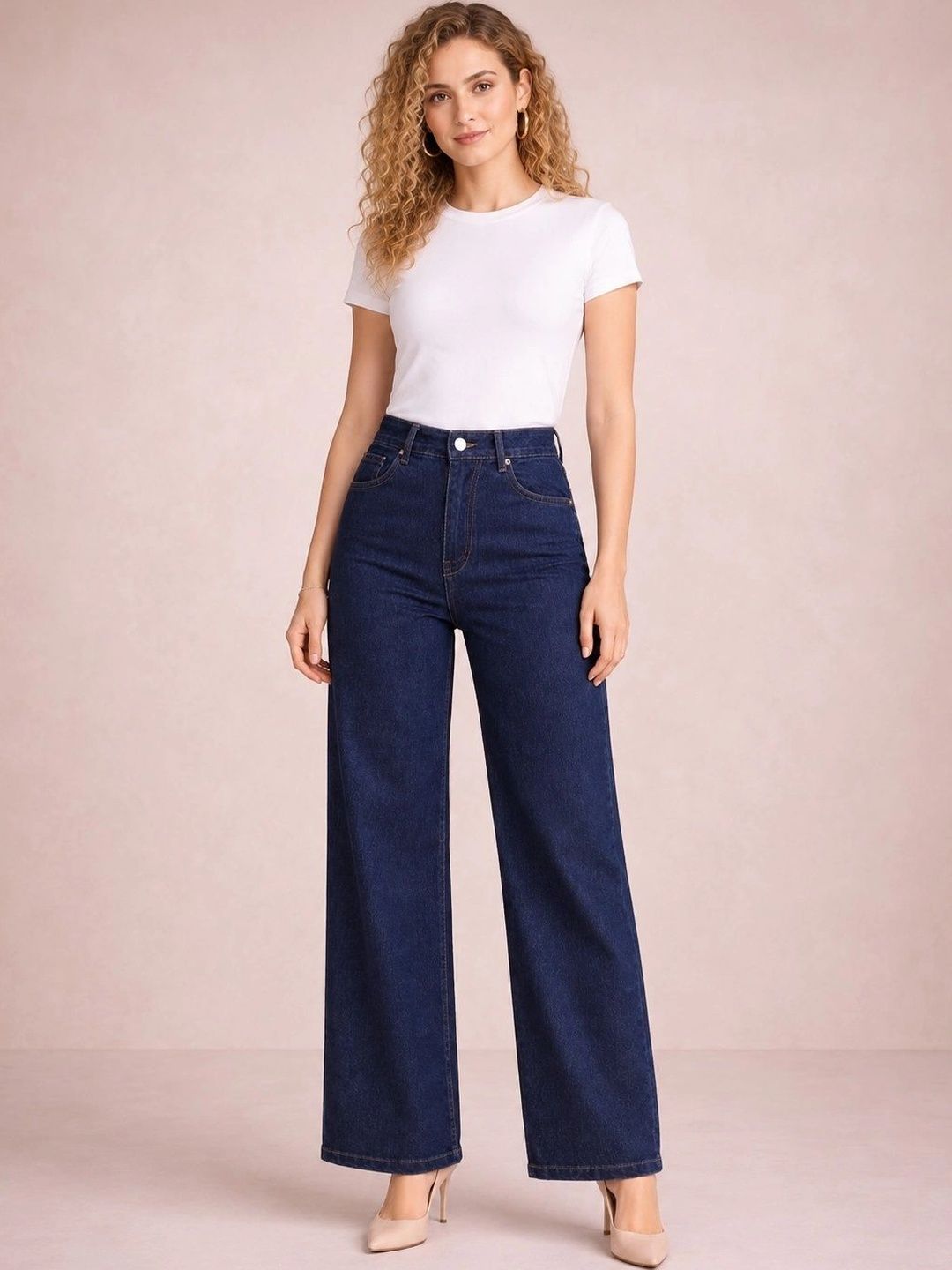 BAESD Women Regular Fit Mid-Rise Stretchable Jeans-image-9