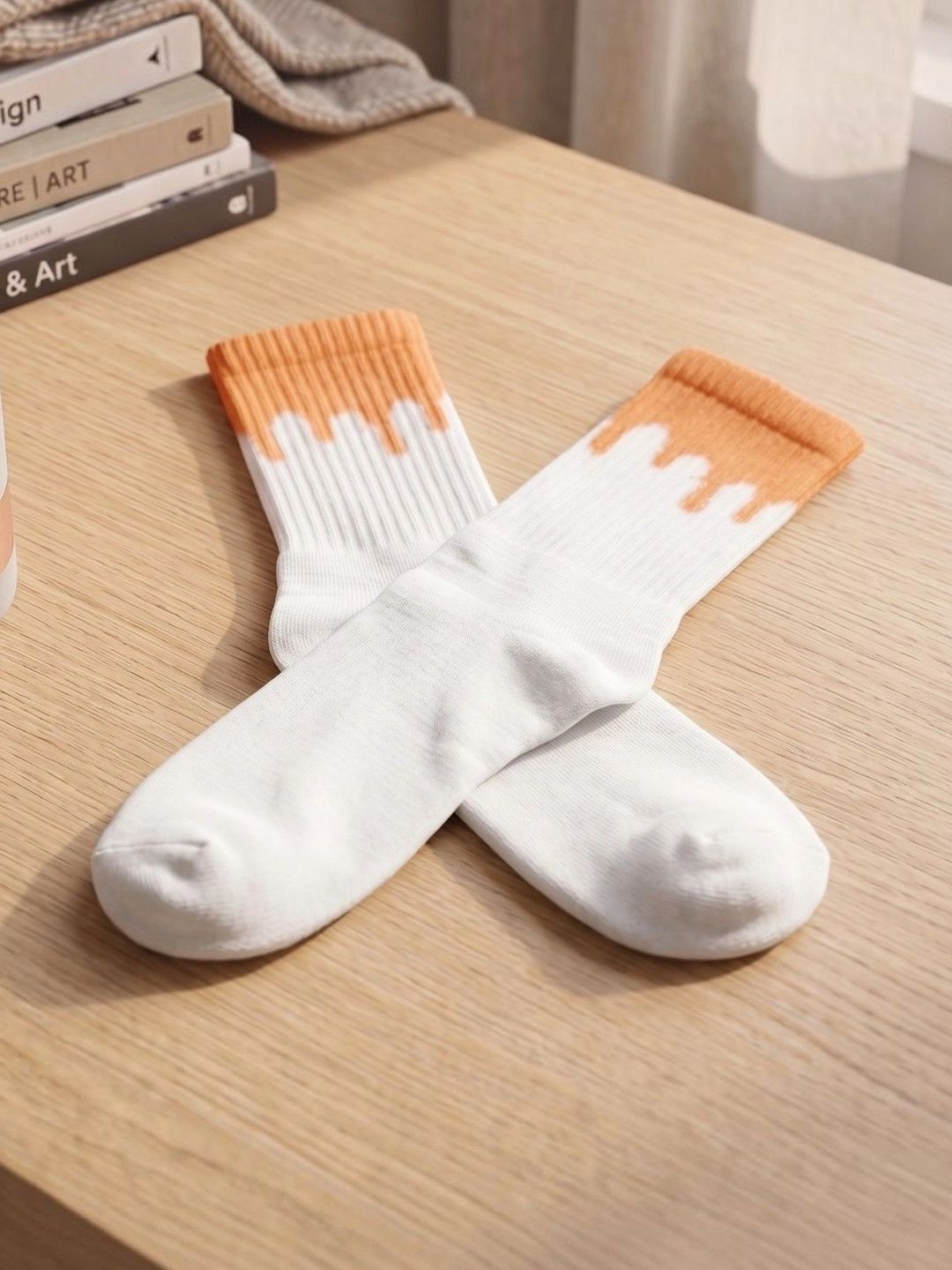 pell-mell Men Pack of 2 Cotton Assorted Patterned Above Ankle Socks-picture-58