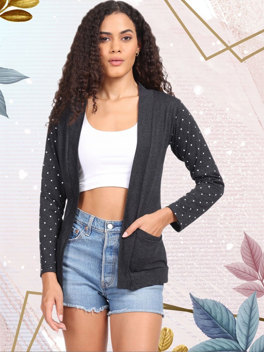 DDASPRATION Women Printed Shrug-picture-26