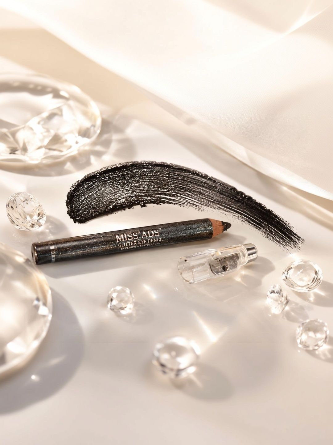 MISS ADS Long Lasting Eye Pencil - 2 g - Glliter Black-picture-34