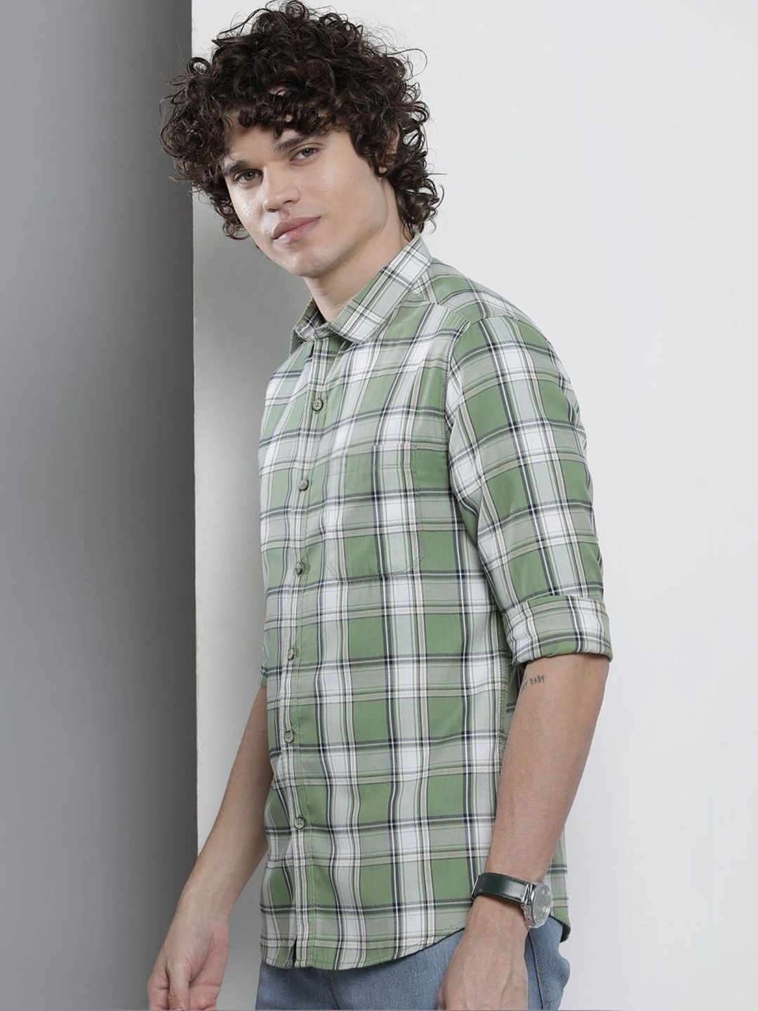SZN Men Checked Casual Shirt-image-19