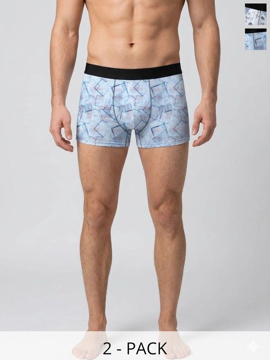 JISHVA Pack of 2 Printed Trunks-picture-14