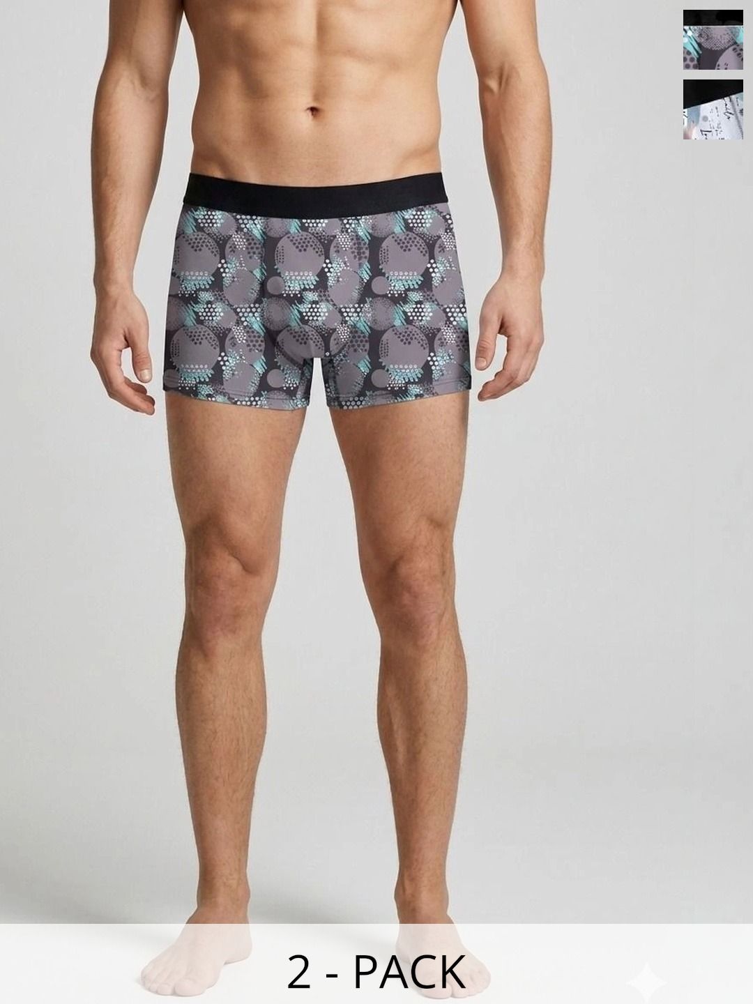 JISHVA Pack of 2 Printed Trunks-picture-46