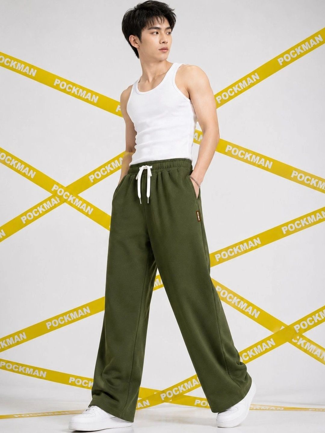 PockMAN Men Wide Leg Antimicrobial Training Track Pants-image-17