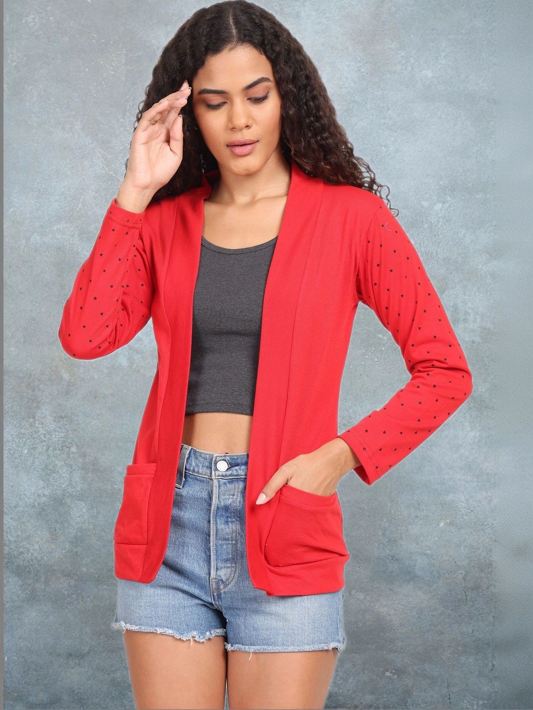 DDASPRATION Women Printed Shrug-image-35