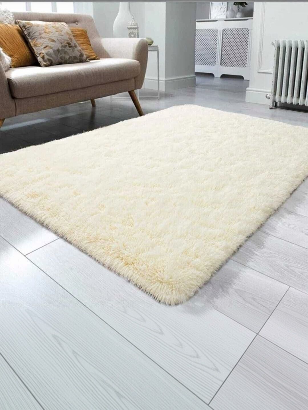 Samjeeda Handloom carpets Purple Geometric Anti-Skid Woollen Carpet-image-37