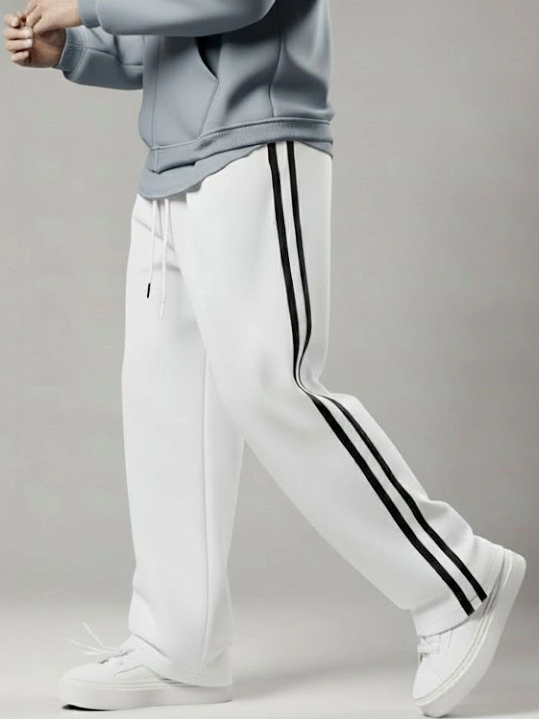 WARCOURT Men Regular Fit Striped Track Pants-picture-41