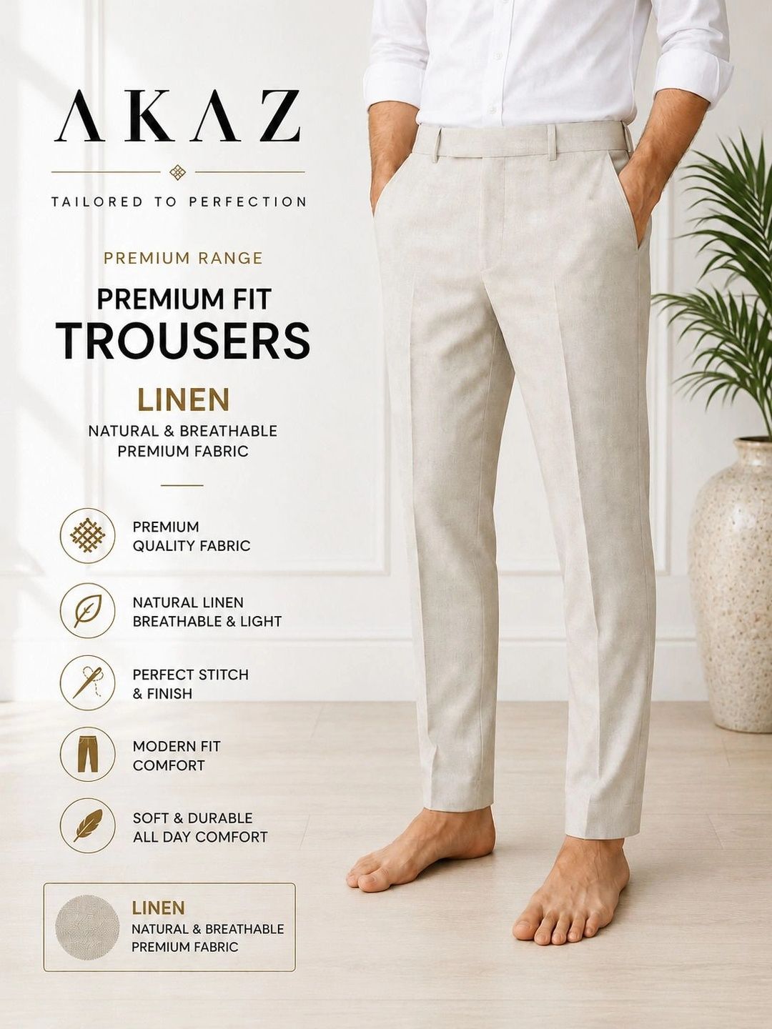Akaz Men Tailored Easy Wash Trousers-picture-31