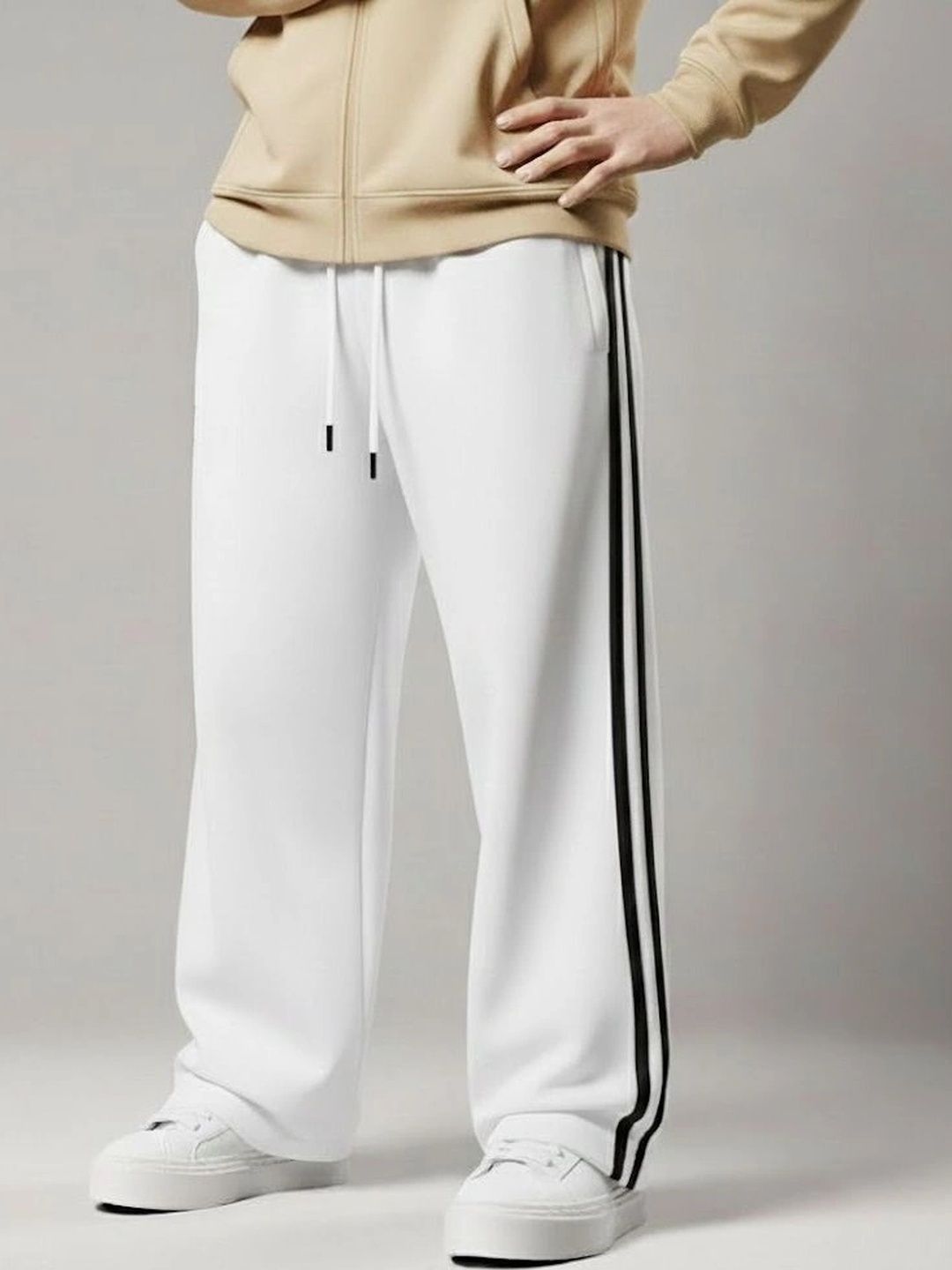 WARCOURT Men Regular Fit Colourblocked Training Track Pants-picture-14