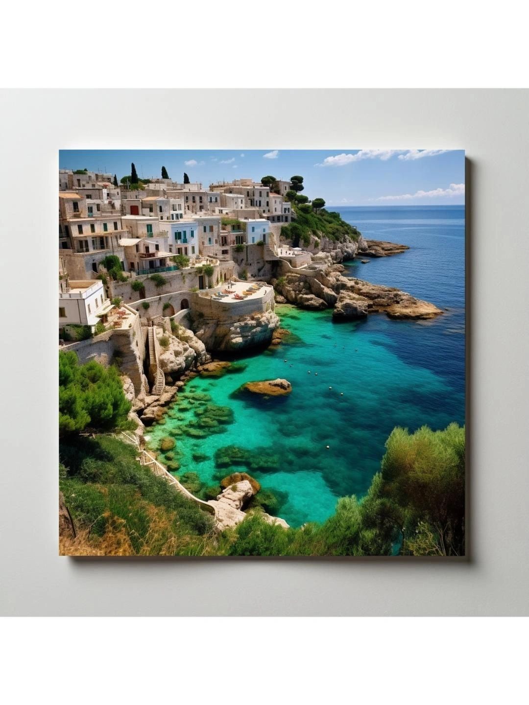 ARTOLIC Blue & Green Printed Self Adhesive Wall Sticker-image-49