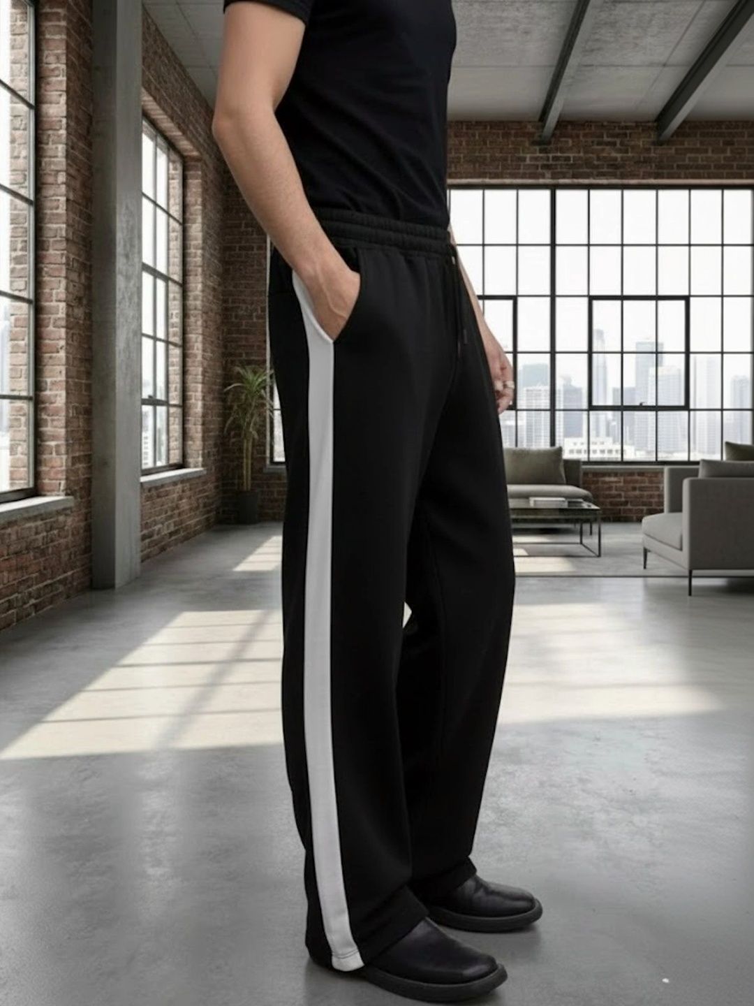 WARCOURT Men Regular Fit Colourblocked Training Track Pants-picture-15