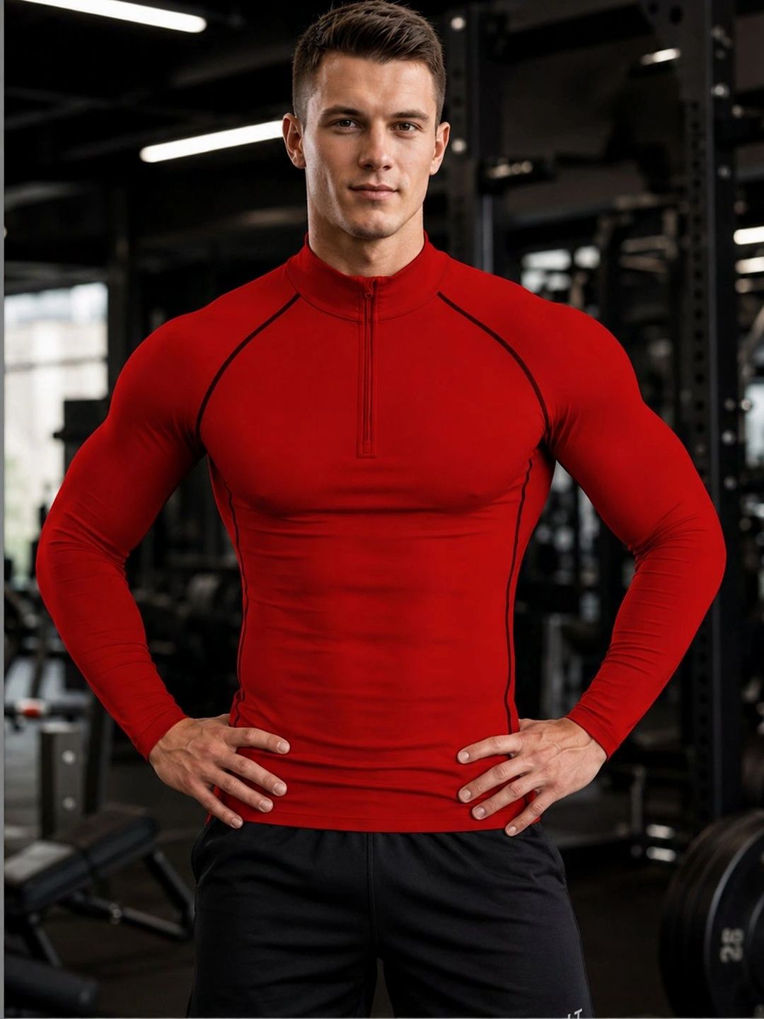 FBAR Men High Neck Compression T-shirt-picture-10