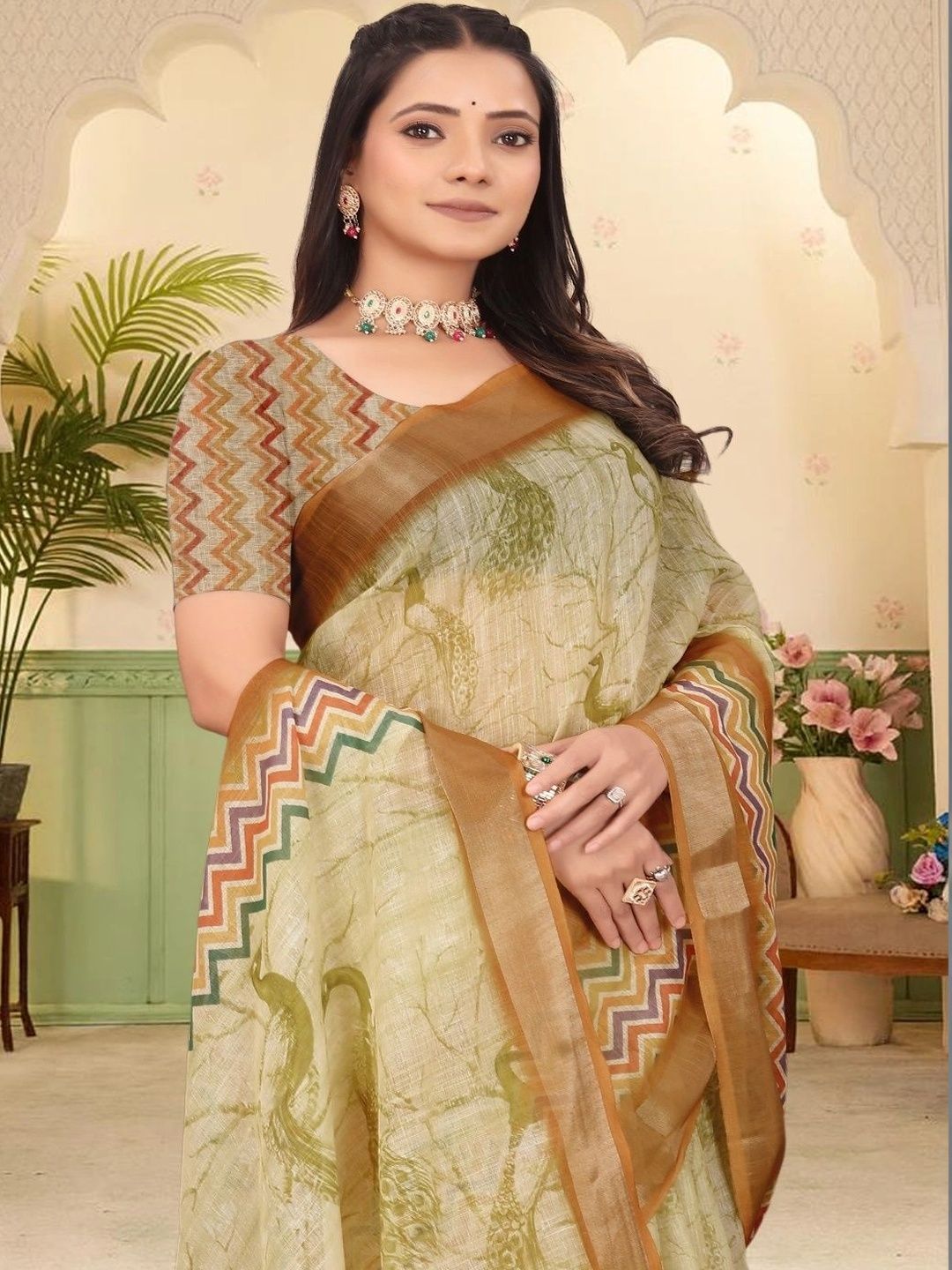 JIVIKA Woven Design Silk Cotton Kanjeevaram Saree-picture-39